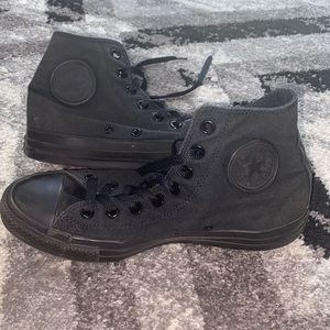 black high top converse in GREAT condition W9 M7
